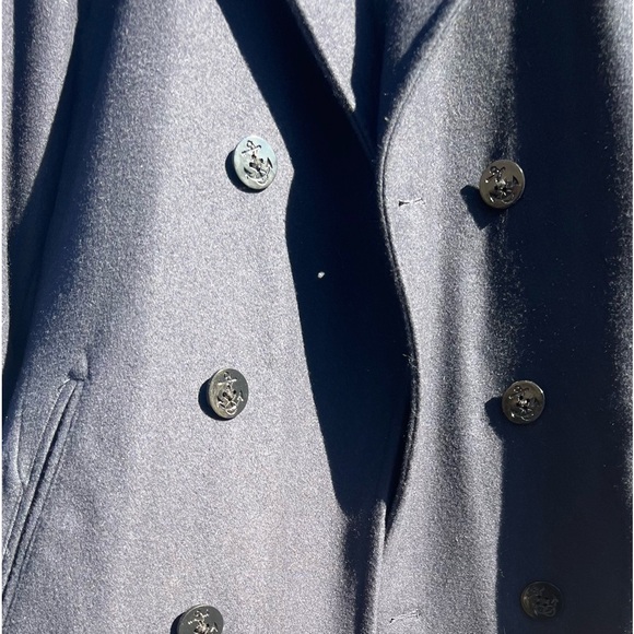 Brand New wool peacoat with Gold Anchor accented Buttons by Liz Claiborne - Picture 7 of 12